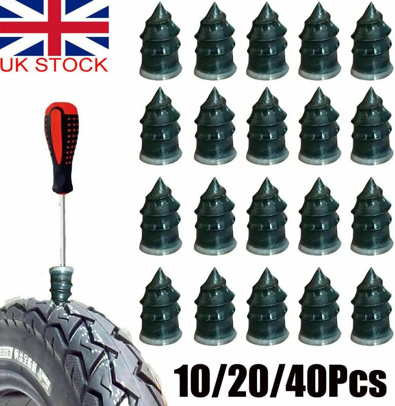 Tire Repair Screw In Rubber Plug Nail Car Tyre Puncture Repair Tool Kit Off-Road  UK-Small- 11.7 X 5.3mm