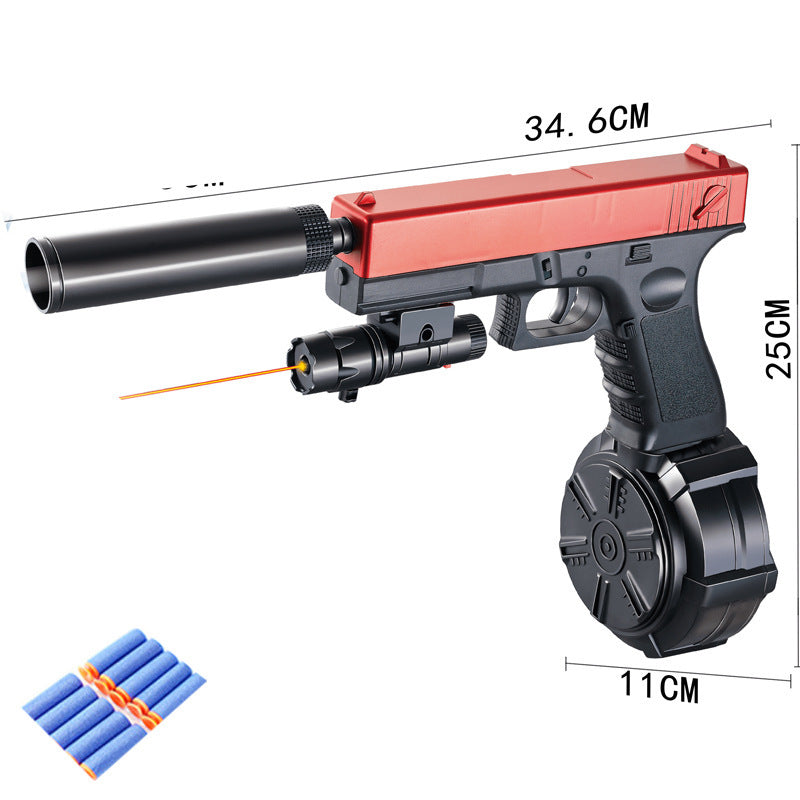 Soft Bullet GunToy Electric Continuous Hair Splatter