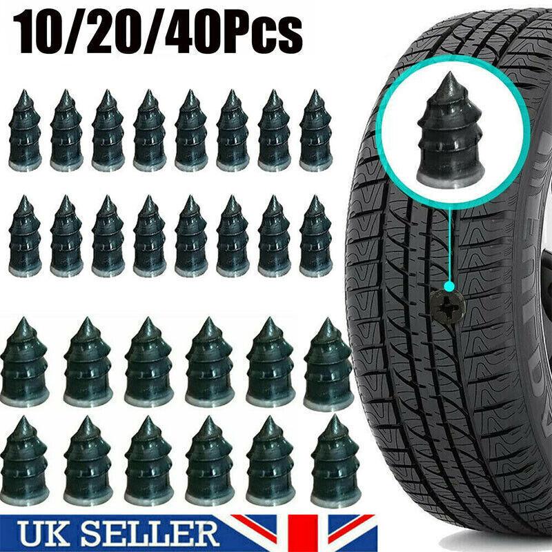 Tire Repair Screw In Rubber Plug Nail Car Tyre Puncture Repair Tool Kit Off-Road  UK-Small- 11.7 X 5.3mm