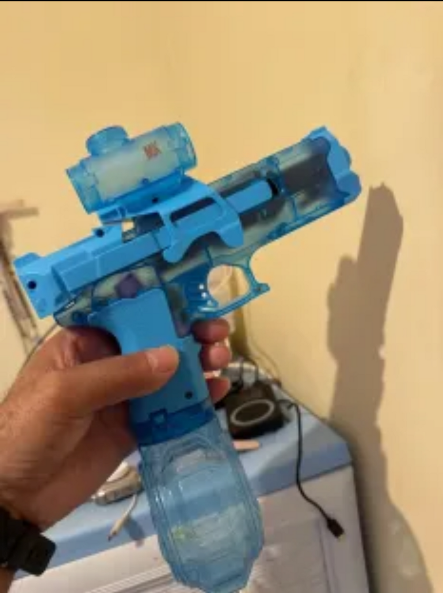 LED Lights Electric Water Guns Children Simulated Shooting Recoil Powerful Automatic Water Spray Gun Kids Summer Outdoor Toys