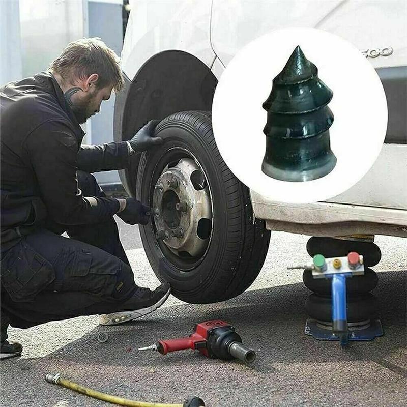 Tire Repair Screw In Rubber Plug Nail Car Tyre Puncture Repair Tool Kit Off-Road  UK-Small- 11.7 X 5.3mm